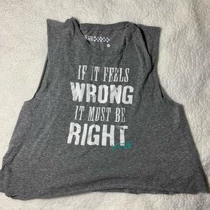 vans gray tank top size S